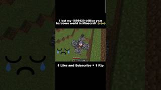 Rip hardcore world funny minecraft ad trending shorts [upl. by Tiebout]