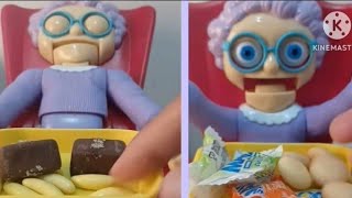 ASMR💥Lets Play Granny💥Pouring of choco banana amp chcolates and candies [upl. by Melc]