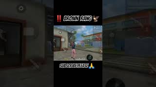 Brown rang song ytshorts shorts ff gaming viralshorts [upl. by Yelserp]