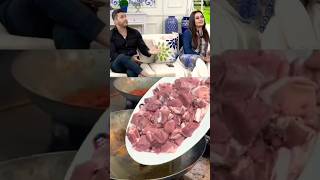 😮Sadia Imam ne husband k liye Kon Si dish banai How to make mutton Karahi shorts youtubeshorts [upl. by Edgardo]