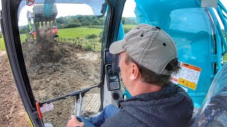 Brand New Kobelco SK210LC Operators View [upl. by Maddis]