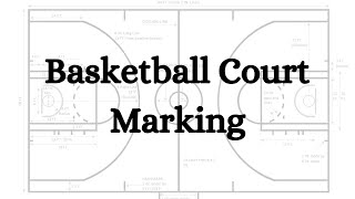 Basket Ball court marking and measurement [upl. by Eikin]