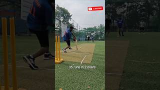 Good bowling 7 runs of the over cricket turf ytshorts [upl. by Olympium234]