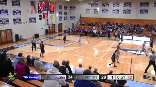 20141119 Elmhurst College Womens Basketball vs University of Wisconsin Whitewater [upl. by Enilrahc]