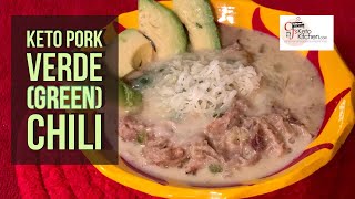 Keto Pork Verde Green Chili  Low Carb keto ketorecipes ketoweightloss [upl. by Bernt]