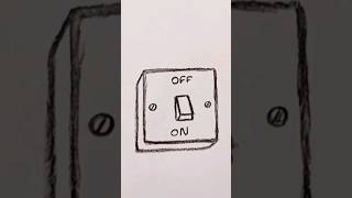 How to draw an on and off socket step by step كيفية رسم مقبس خطوة بخطوة [upl. by Varrian]