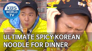 ULTIMATE SPICY KOREAN NOODLE for dinner 2 Days amp 1 Night Season 4ENGTHA20200524 [upl. by Anigroeg]