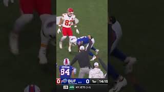 Mahomes picked off on his first throw of the game Chiefs vs Bills nfl shorts chiefs nflhighlight [upl. by Dorris]