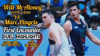 Will McAloney DOMINATES Marc Pingris  DUEL HIGHLIGHTS  Nueva Ecija vs Imus MPBL 070123 [upl. by Euqinehs]