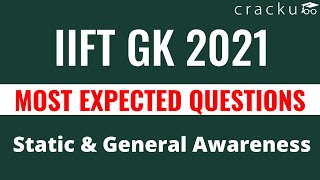 IIFT GK 2021 PDF  Most Expected Questions [upl. by Nyleek]