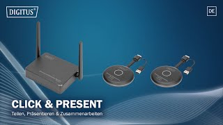 DIGITUS® Click amp Present Pro  Wireless Collaboration System [upl. by Cai]