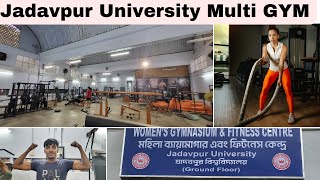 Jadavpur University Multi GYM🏋️‍♂️ GYM Free For All StudentsJadavpur University Womens GYM gym [upl. by Smailliw]