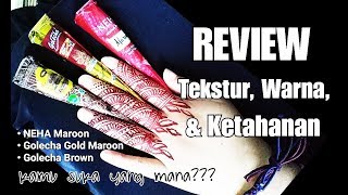 Coba Review 3 Merk Henna Instan [upl. by Ahsenauq]