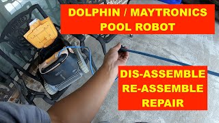 REPAIRING DOLPHIN  MAYTRONICS POOL VACUUM ROBOT [upl. by Ahsert]