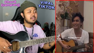 SOUND VIRAL TIKTOK Aku Bergetar Di Sentuh Dia Putri Iklan  ST12 Tutorial Gitar Chord Gampang [upl. by Naie161]