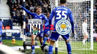 West Brom 12 Leicester CityHarry Winks Scores Late Goal To Stun The Baggies [upl. by Doownel]