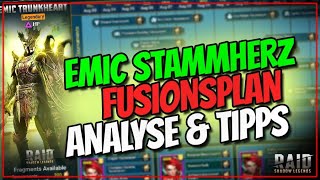 Raid Shadow Legends  Emic Stammherz Fusionsplan  Analyse amp Tipps [upl. by Gnad387]