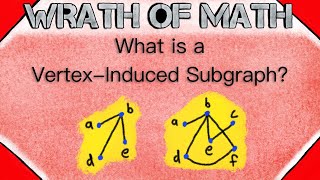 What is a Vertex Induced Subgraph  Graph Theory [upl. by Pinter845]