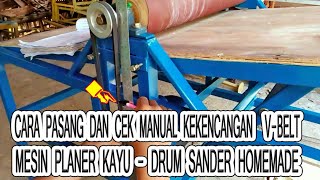 Cara Pasang dan Cek Kekencangan VBelt atau Fan Belt [upl. by Mairem]