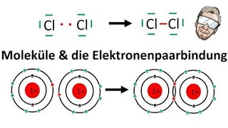 Elektronenpaarbindung bei Molekülen  Atombindung  Chemie Endlich Verstehen [upl. by Leirbma]