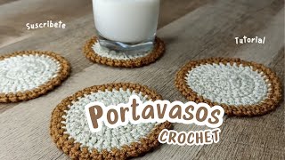 Los PORTAVASOS TEJIDOS MÁS SENCILLOS  hazlos en menos de 30 minutos crochet [upl. by Gilliette]