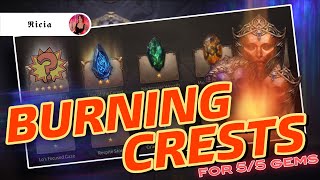 BURNING CRESTS AND GAINING ANOTHER 55 LEGENDARY GEM Diablo Immortal [upl. by Holly-Anne506]