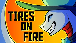 TIRES ON FIRE MEME original FLASH WARNING [upl. by Pooley]