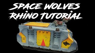 space wolves rhino painting tutorial [upl. by Limhaj564]