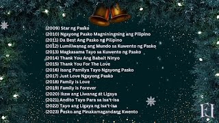 ABSCBN CHRISTMAS STATION ID 2009  2023 NONSTOP PLAYLIST [upl. by Tedra]