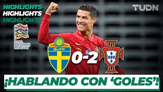 Highlights  Suecia 02 Portugal  UEFA Nations League 2020  J2  TUDN [upl. by Desmond57]