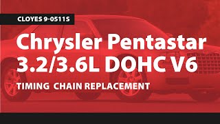 Chrysler Pentastar 3236L DOHC V6 Timing Chain Replacement [upl. by Ynar]