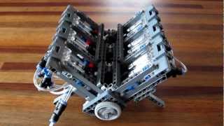 Lego Pneumatic Engine  compact V12 [upl. by Eatnohs948]