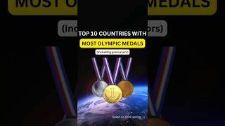 Top 10 Countries Dominating the Olympics 🏅 Total Medal Count shorts fyp facts [upl. by Suravat]