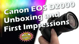 Canon D2000 Unboxing First Impressions Canon [upl. by Kohler214]