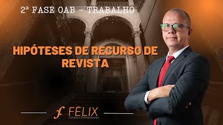 2 fase oab Trabalho  Hipóteses de Recurso de Revista [upl. by Sidoney621]