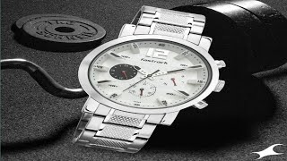 Fastrack Fastfit Collection Multifunction White Dial Stainless Steel Strap Watch For Guys [upl. by Peonir]