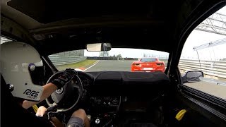 Clio 3 RS vs Ferrari 488  Porsche GT3  Nordschleife 09072017 [upl. by Lydell]