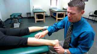 Dr John Mishock Demonstrates Fascial Manipulation on Patient with Plantar Fasciitis amp Tendonitis [upl. by Negroj]