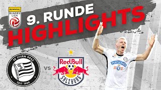 SK Puntigamer Sturm Graz  FC Red Bull Salzburg 9 Runde ADMIRAL Bundesliga 202425 [upl. by Raphaela150]