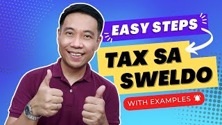 How to Compute Tax on Salary  PAANO MAG COMPUTE NG TAX SA SWELDO [upl. by Snell]