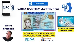 CARTA DI IDENTITA ELETTRONICA CIE  AUTENTICAZIONE PA [upl. by Janna]