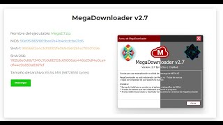 MegaDownloader v27  New MegaDownloader  MEGA sin limites  2024  Modo Oscuro [upl. by Llesirg]