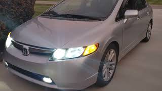 DIY Give your Civic a more Modern Updated look LED Lights Cheap and Easy [upl. by Vanny]