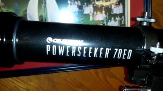 Celestron Powerseeker 70EQ telescope short review [upl. by Leotie]