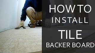 How to Install Tile Backer Board [upl. by Deery748]