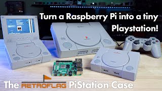 Retroflag PiStation Case Turn a Pi 4 Into a Tiny Playstation [upl. by Esidnak]