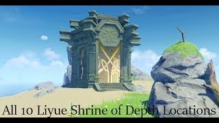 Genshin Impact  All 10 Liyue Shrine Of Depth [upl. by Elsi781]