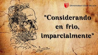 Declamación del poema quotConsiderando en frio imparcialmentequot de Cesar Vallejo  UCV [upl. by Llertnom808]