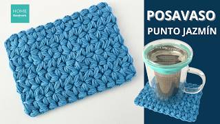 POSAVASOS A CROCHET para principiantes en PUNTO JAZMÍN [upl. by Andrien]