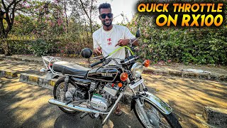 QUICK THROTTLE ON RX100 🔥 MAKES YOUR BIKE FASTER [upl. by Hodess]